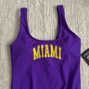 NEW CORAL “Miami” Purple One Piece Swimsuit Bikini